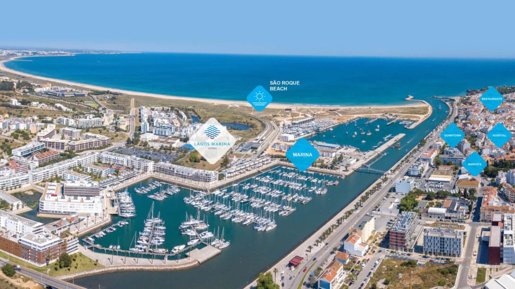 Portugal Golden Visa - Lagos Marina with location Large