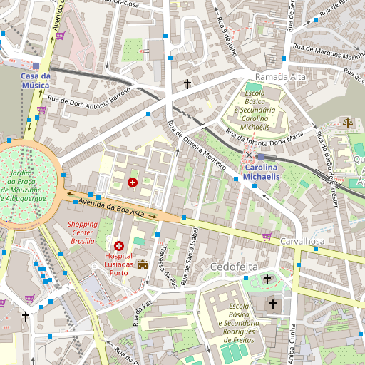 Map of Porto, Portugal